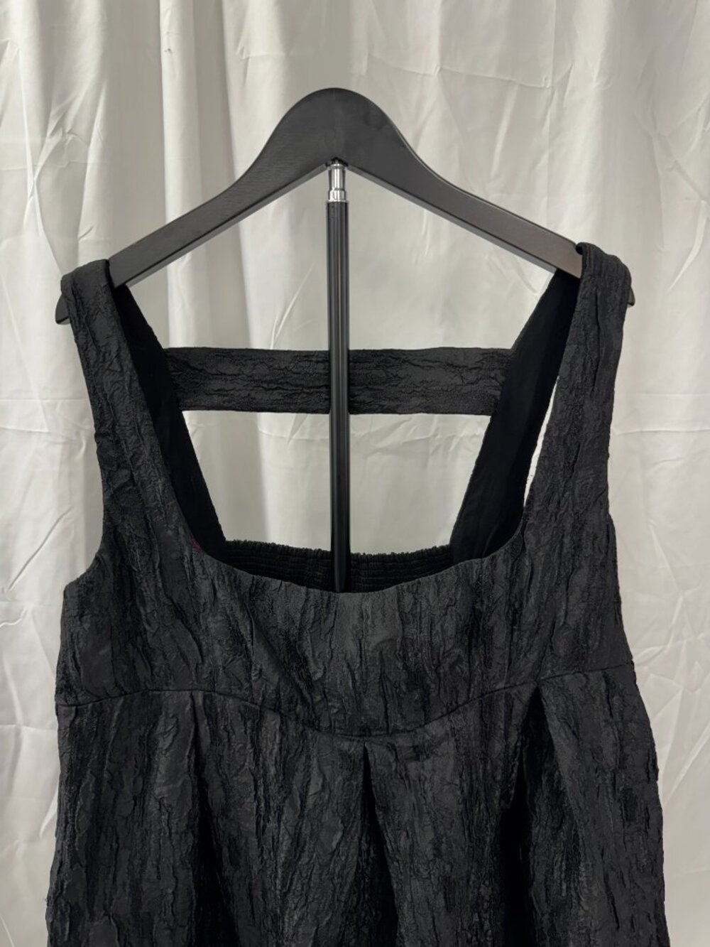 Maeve Anthropologie Black Textured Babydoll Mini Cocktail Dress, XL - Picture 4 of 16
